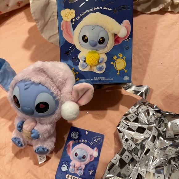 STITCH Eat Something Before Sleep Disney Miniso -Pink Strawberry Cone - Picture 2 of 5